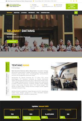 Gambar website Balai Karantina Pertanian